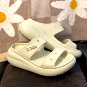Croc platform slides. Used once.